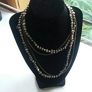 Chicos Bronze and Silver Necklace